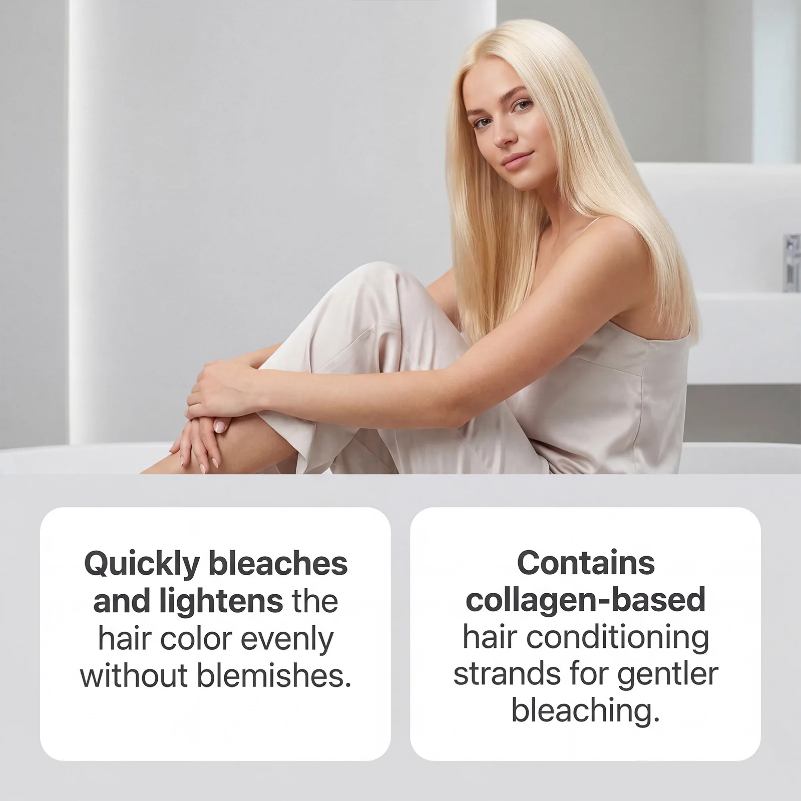 100g Hair Bleaching Powder Gentle Lifting Salon Home Use Even Lightening Professional DIY Dyeing Toning Hair Color Powder