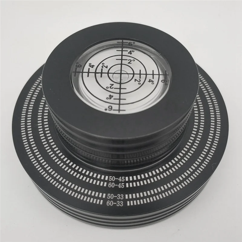 

Record Weight LP Vinyl Record Clamp Level Turntable Stabilizer Vibration Player Accessories Black