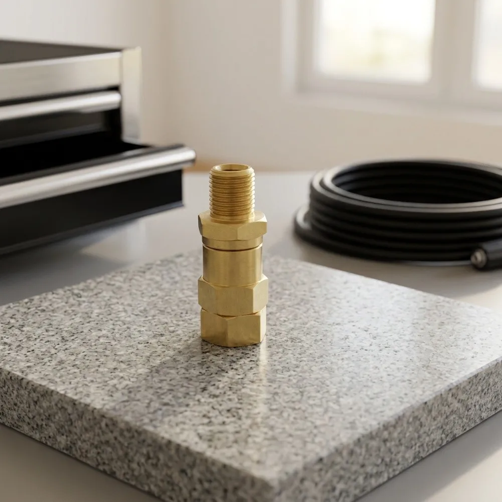 G1/4 Copper High Pressure Quick Connect Fitting for Car Wash Equipment Rotary Joint with Internal External Threads