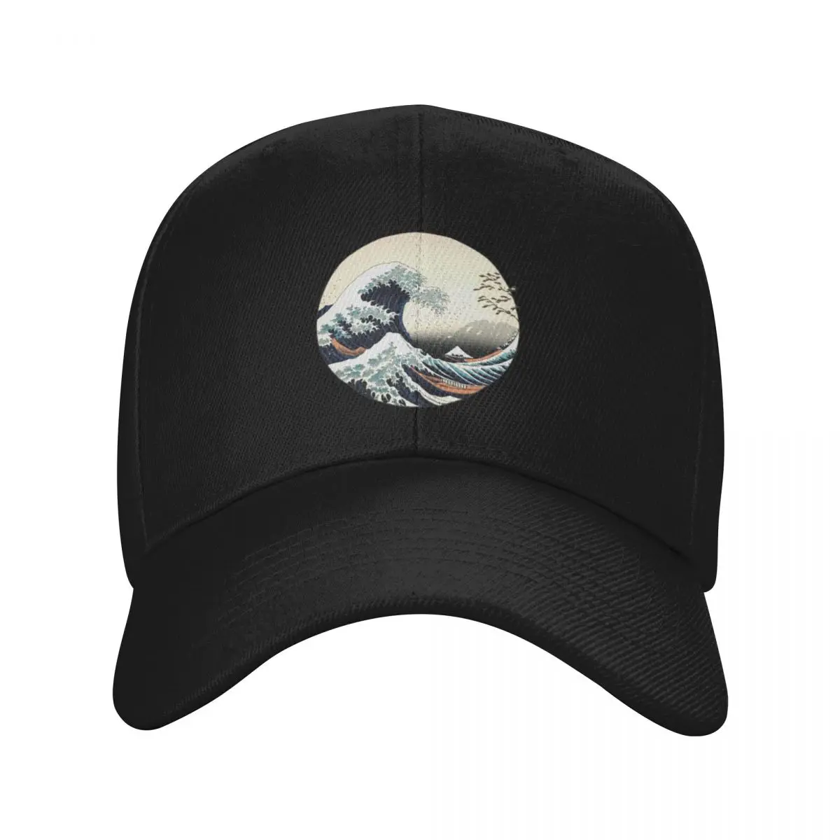 

Under The Wave Off Kanagawa, Hokusai Japanese Art Style Baseball Cap luxury caps Rave designer cap black Women Hats Men's