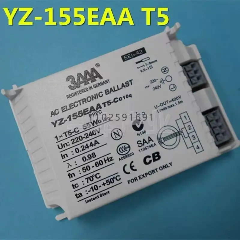 

YZ-155EAA T5-C люминесцентная лампа переменного тока 220-240 В, 55 Вт, электронный балласт для кольцевой лампы T5, стандартный рейтор