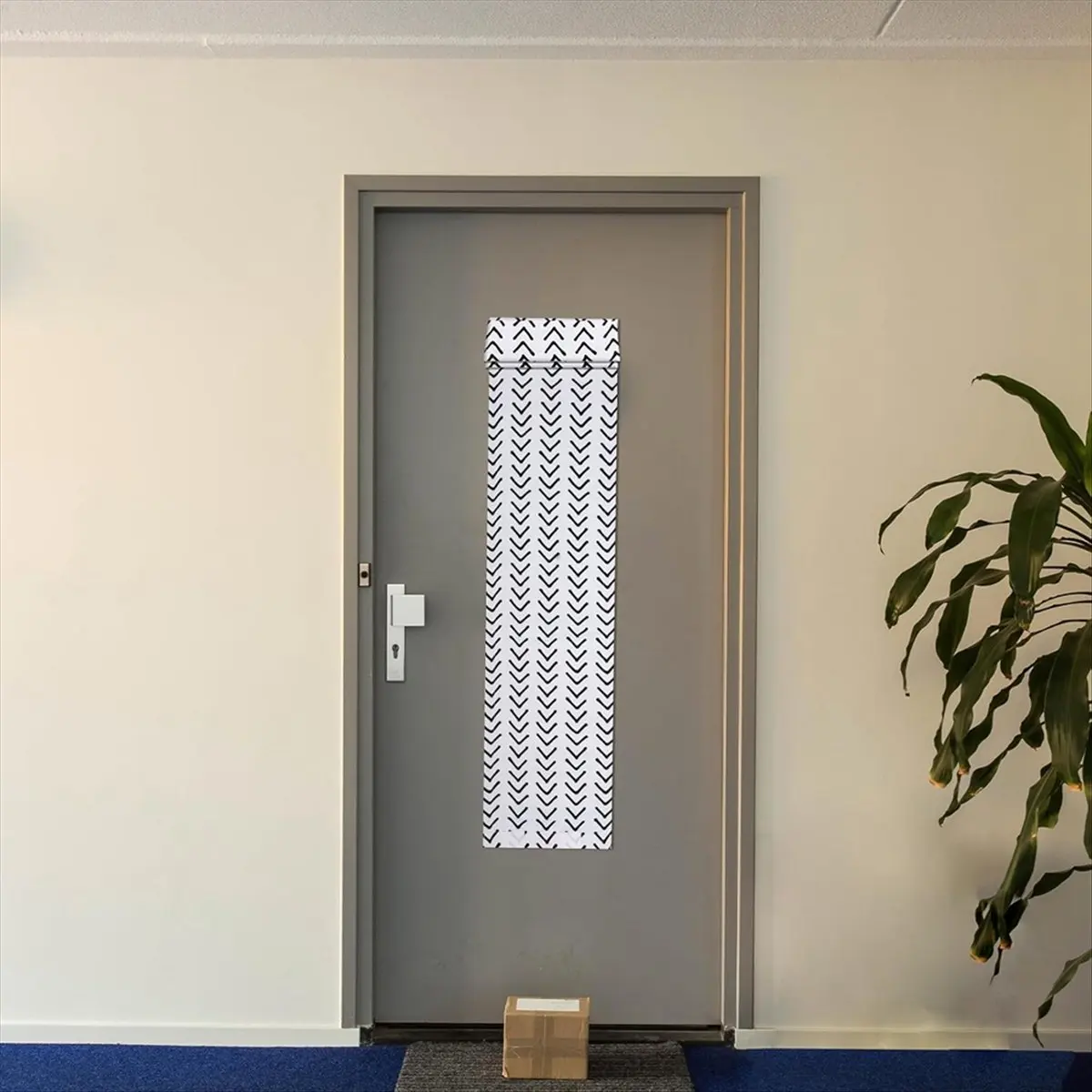 STOCK-2 Pcs Classroom Door Window Cover Curtains Blackout Lockdown Shades for Glass Doors Window Covering Darkening Blackout