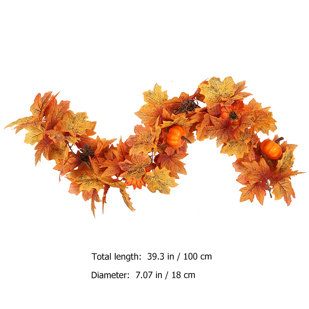 

Artificial Pumpkin Garland Fall Decor For Home Indoor Outdoor Halloween Decorations Autumn Mantel Fireplace Table Window