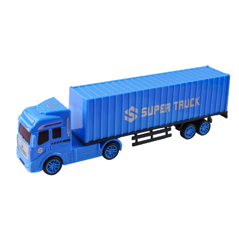 Children\'s plastic toys Car Container truck Heavy truck semi-trailer model Simulation transport truck Boys like Birthday Gifts