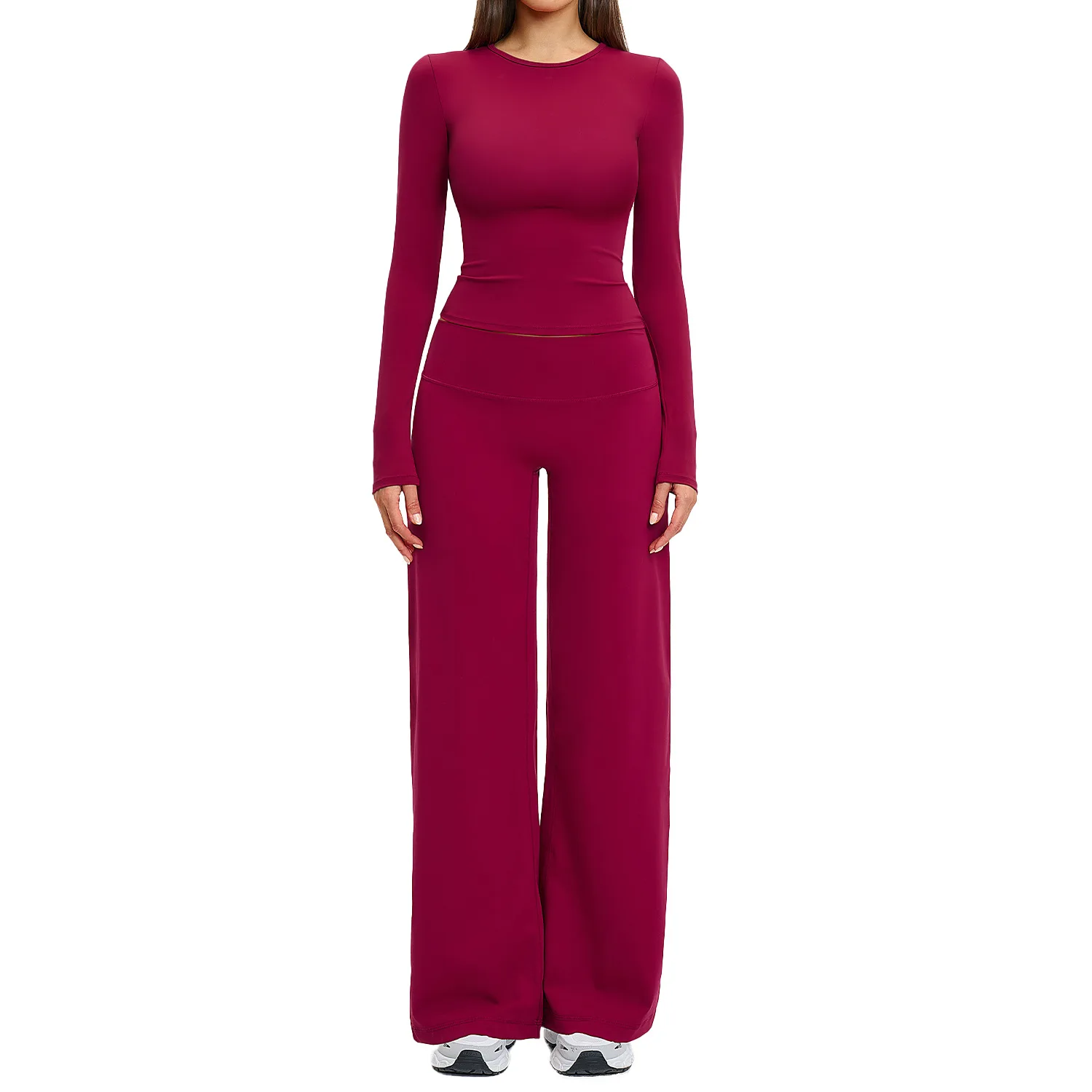 

Maxdutti Shaving Yoga Set, Wide Leg Loose Sports And Leisure Set, Outdoor Running And Fitness Set New Two Piece Set Women's