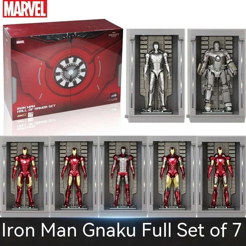 Marvel Iron Man Anime Action Figure, Brinquedos Zd Genuínos, Modelo da Coleção Marvel, Brinquedo Robô Presente, Mk39, Mark2, 1:10, Decoração do Quarto