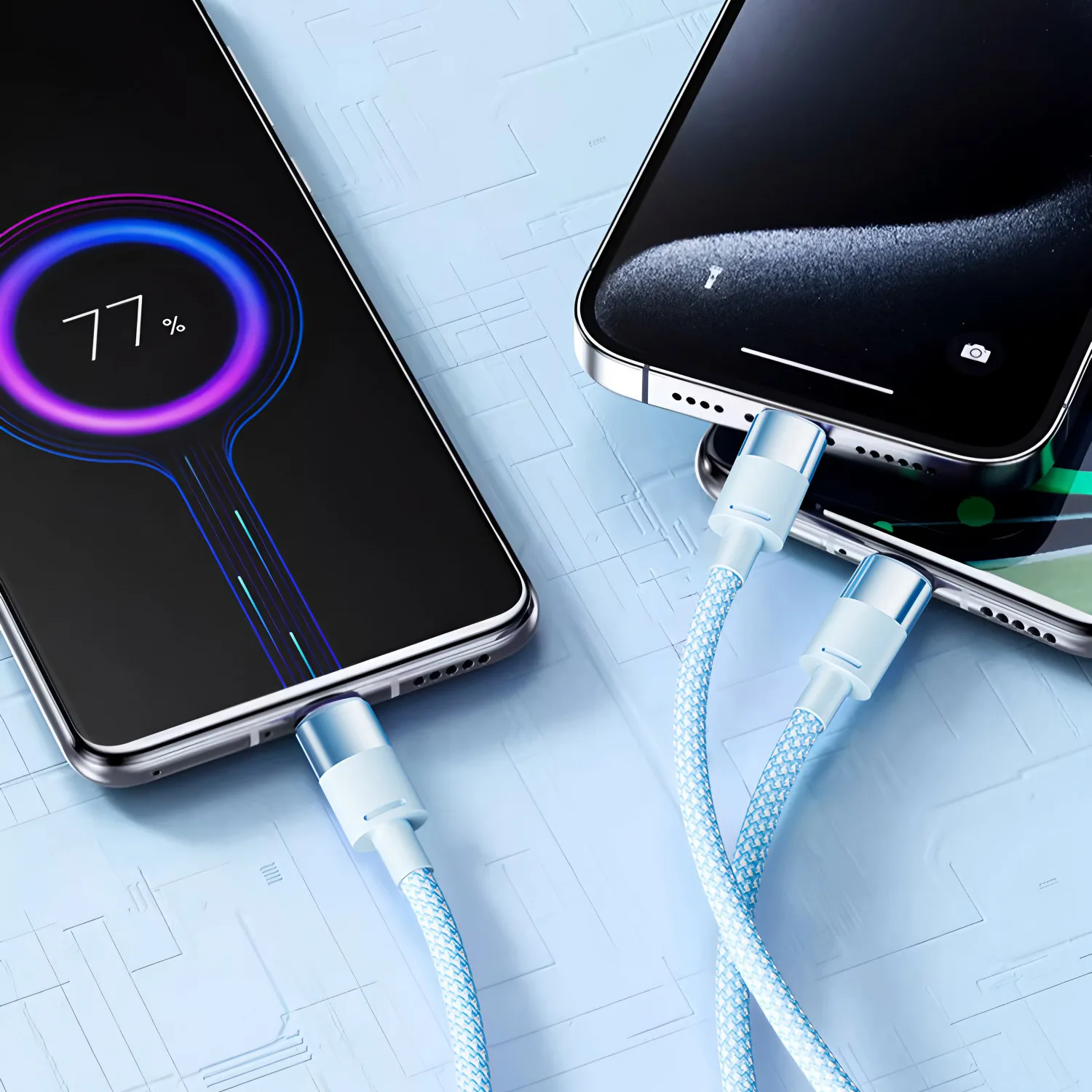 3In1 120 واط مايكرو USB كابل شحن سريع شحن سريع الهاتف خط البيانات نوع C الحبل آيفون سامسونج شاومي ممن لهم سلك كابل