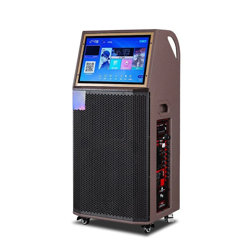 Dance stereo with display video outdoor loud volume high power Bluetooth KTV mobile touch screen speaker