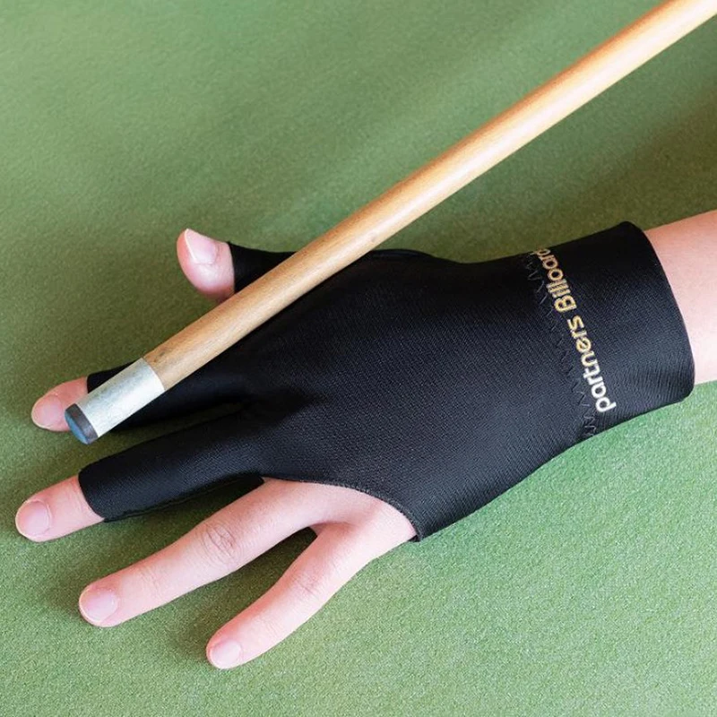 

【W】Spandex Snooker Billiard Cue Glove Pool Left Hand Open Three Finger Glove Elasticity Training Glove Billiard Accessories