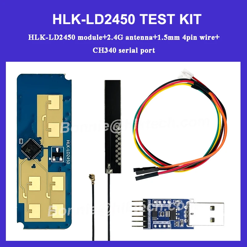 Hi-Link 24G Smart Home Human Tracking HLK-LD2450 Radar Sensor Motion Module KIT for Distance and Speed Free Shipping