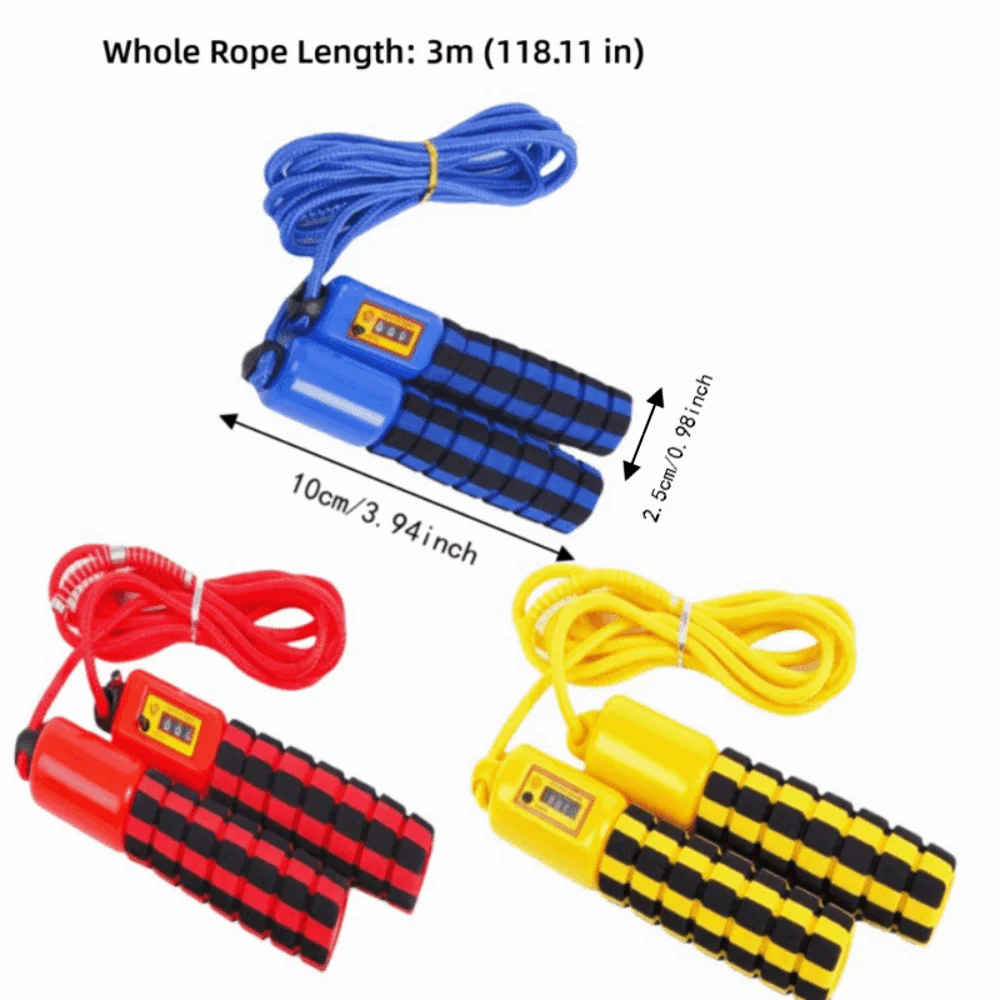 Adjustable Length Counter Jump Rope Unisex Design Mechanical Counter Counting Skipping Rope Fitness Jump Rope Indoor Training