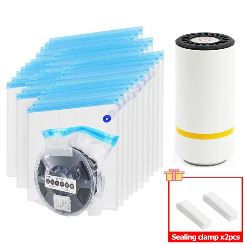 For 3D Printer Filament Vacuum Bag USB Rechargeable Electric Air Pump One-key Quick Pumping Storage Bag Automatic Compressed