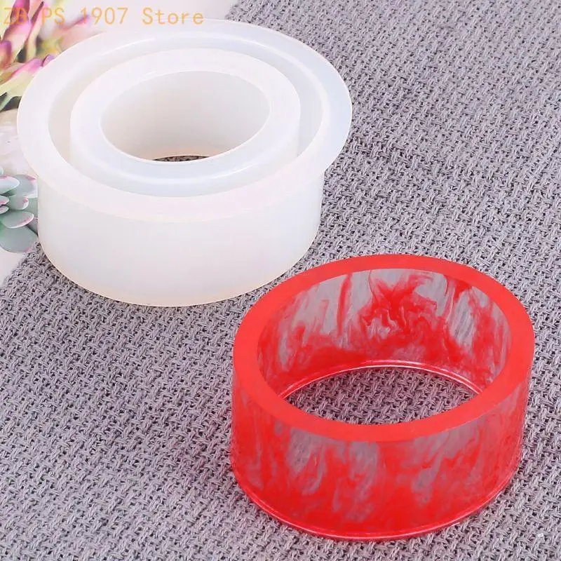 Silicone Resin Mold DIY C-Shaped Bangle Casting Molds DIY Craft 3D Mold for Art Craft Making Handmade for Children 55KA