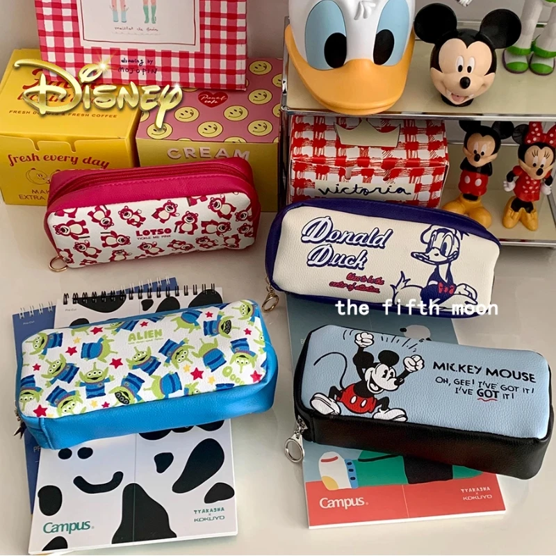 

Disney Микки Маус Дональд Дак Лотсо Чужой пенал с принтом граффити милая водонепроницаемая большая вместительная сумка для хранения канцелярских принадлежностей
