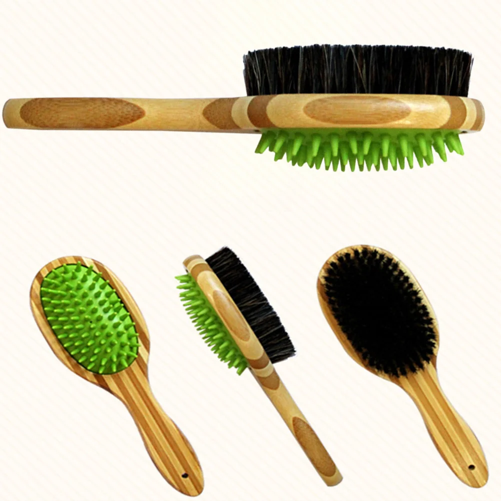 

Pet Comb Double Sided Silicone Bath Brush For Long Short Hair Dog Grooming Tool Massage Cleaning Brush Pet Supplies Dog