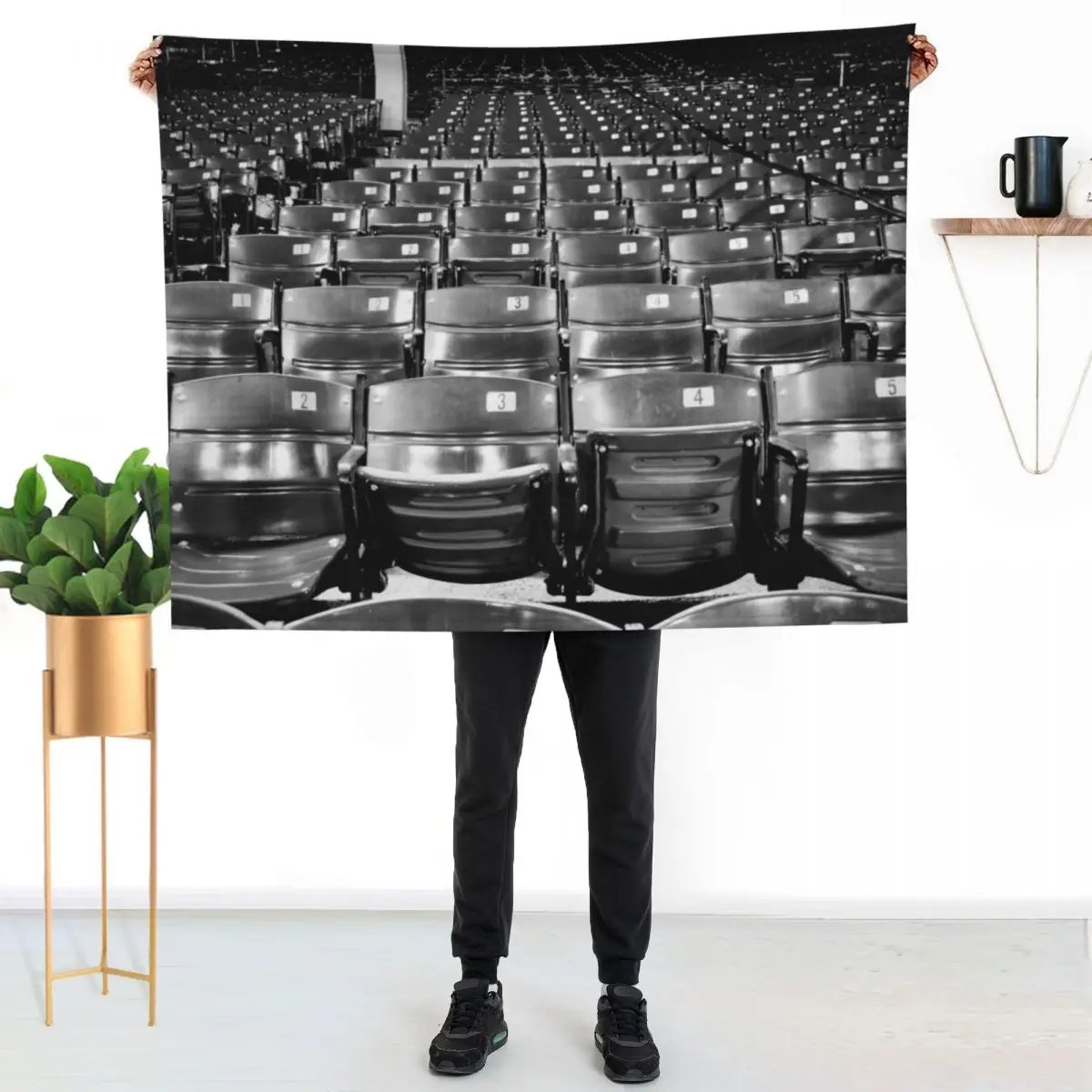 

Fenway Park Seats - Boston, Massachusetts Throw Blanket Soft Sherpa Fleece Warm Blanket for Winter