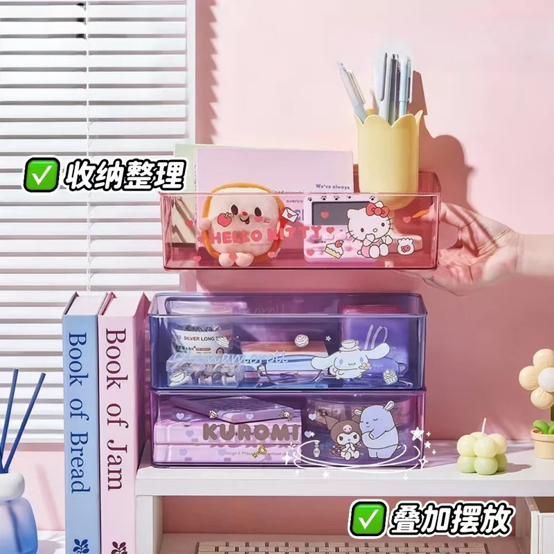 Hello Kitty Storage Basket, Miscellaneous Storage Box—Perfect for organizing desk supplies, closet clothes, and bathroom toiletr view 3