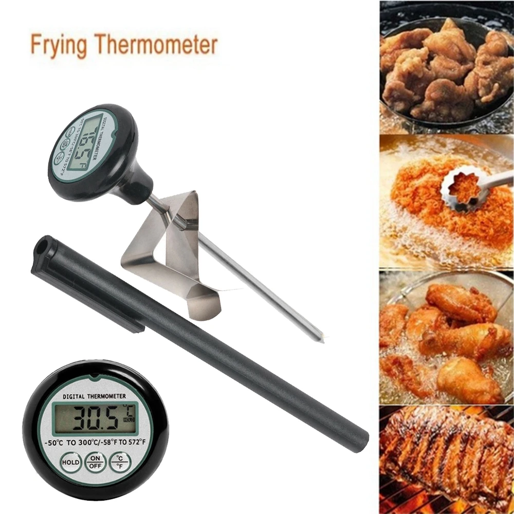 Deep Fry Instant Read BBQ Household Kitchen With Clip Food Thermometer Digital Liquid Candy Meat Thermometers