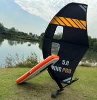 Unpowered Inflatable Hydrofoil Surfing Kite Handheld Inflatable Wings Carbon Fiber Hydrofoil Skiing Set