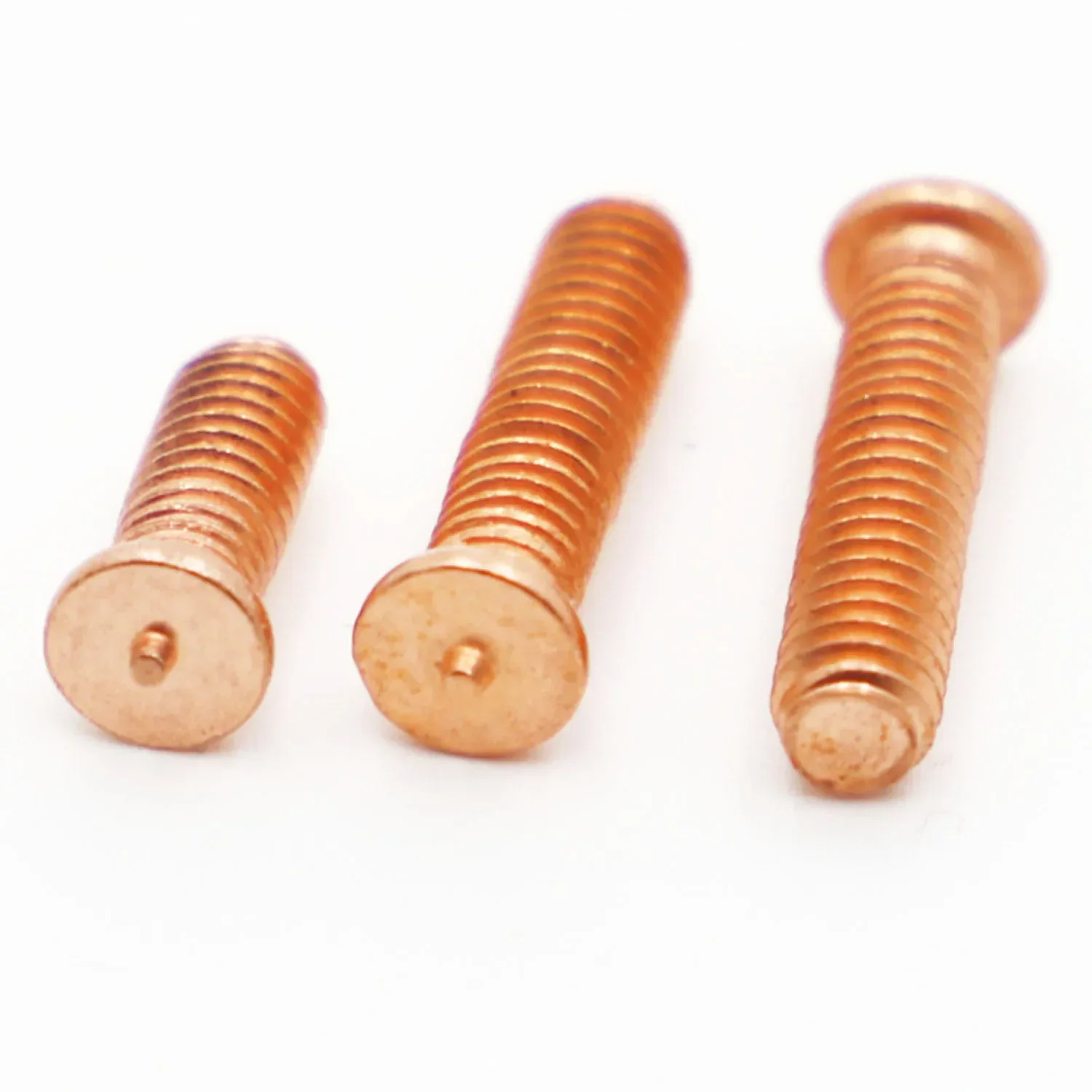 M3 M4 M5 M6 M8 M10 Carbon Steel Copper Plated Stud Weld Spot Welding Screw Solder Point Nail Bolt for Capacitor Discharge