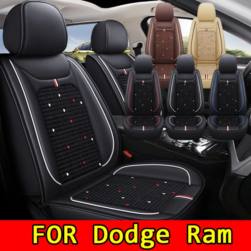 

FOR Dodge RamCar seat cover waterproof wear-resistant PU leather ice silk splicing soft full wrap seat cover four seasons