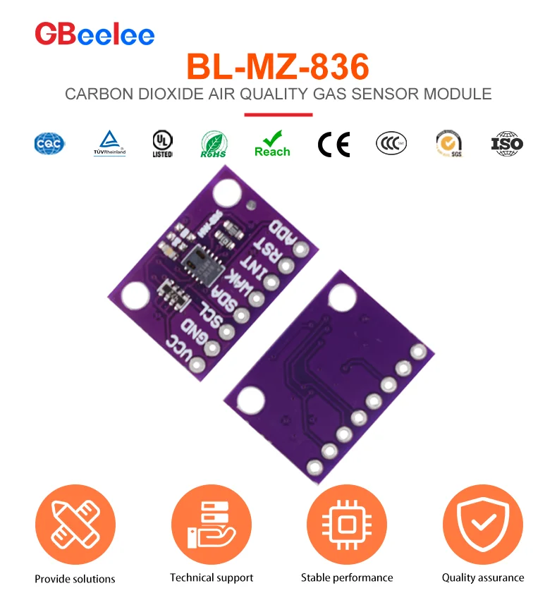30PCS CCS811 Koolmonoxide Of Kooldioxide CO2 ECO2 T/V/O/C VOCs Luchtkwaliteit detectie Gas Sensor Module