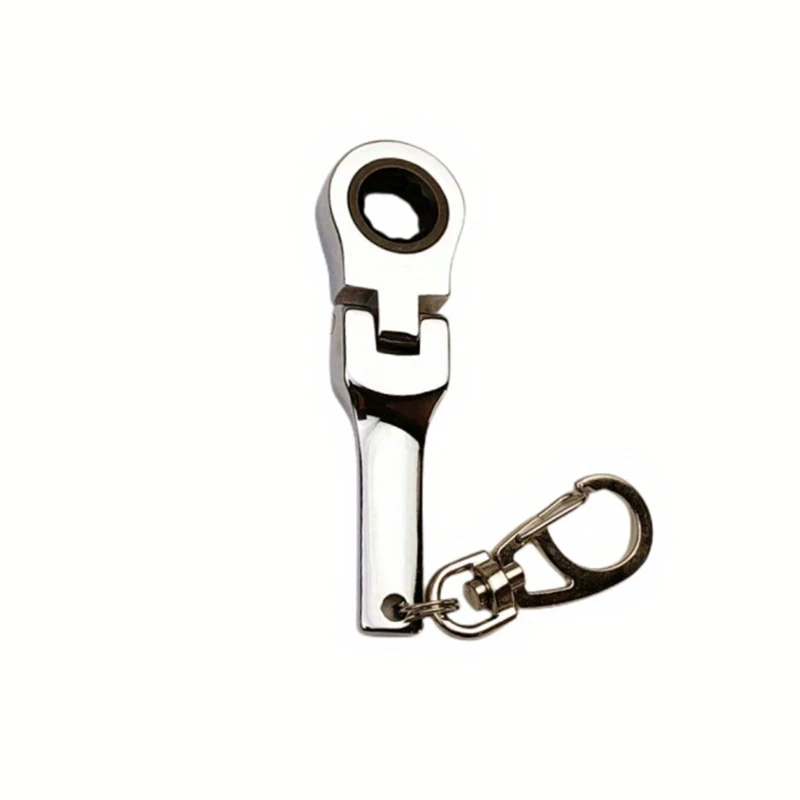 10mm Ratchet Wrench Mini Shaped JDM Metal Racing Keychain Key Chain Ring Keyring