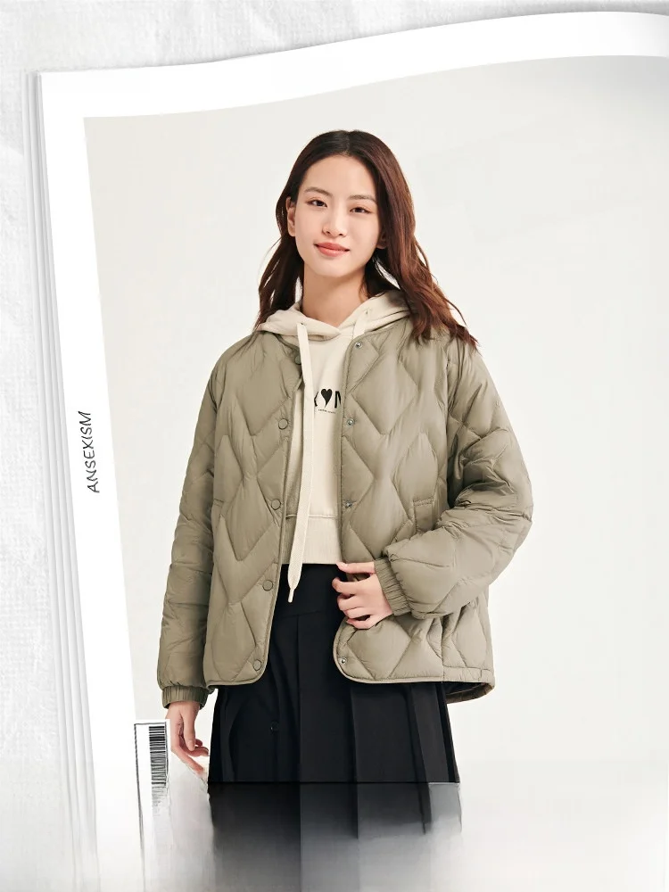 

Женская легкая стеганая куртка Snow Flying в корейском стиле, универсальная, модная, для города, с коротким рукавом