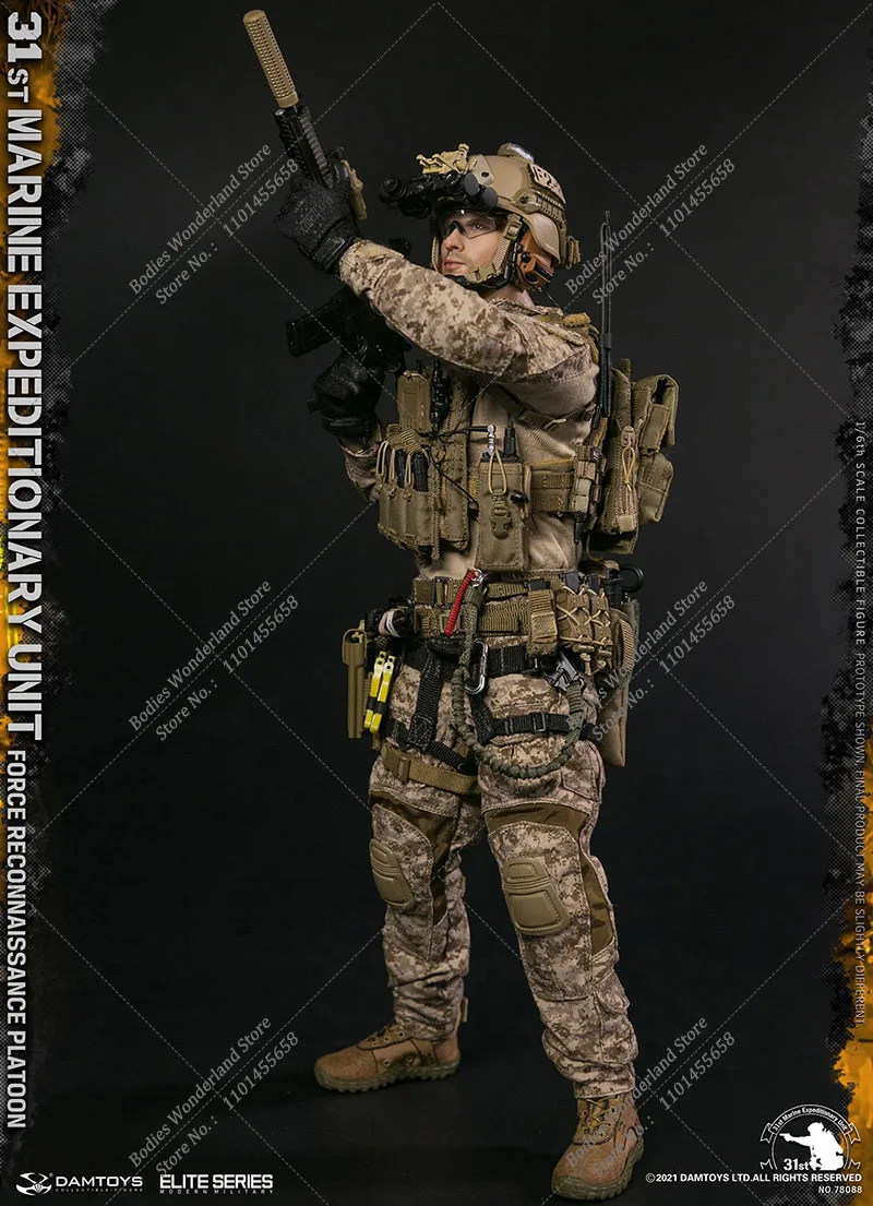 DAMTOYS DAM 78088 1/6 escala coleccionable 31st Marine Expeditionary UnitForce reconocimiento pelotón soldado masculino figura de acción