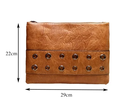 Fashion rivets Women Envelope Clutch Bag PU Leather ladies Crossbody Messenger Bag Female Shoulder bag Clutches bolsas