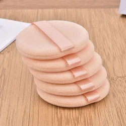 5/10 Pcs Facial Powder Foundation Puff Professional Round Shape Portable Soft Cosmetic Puff Makeup Foundation Sponge Beauty Tool