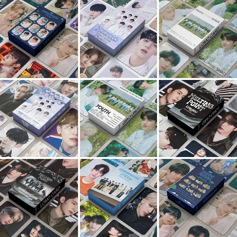 55pcs/set KPOP ZB1 New Album 2024 GOOD NIGHT LOMOcard PARK GUNWOOK RICKY HAN YU JIN ZHANGHAO KIMJIWOONG Gift Postcard Photo Card