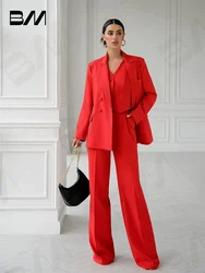 Set completo da donna di alta qualità, inclusa giacca e pantaloni, abbigliamento da ufficio, occasione formale, matrimonio, personalizzato alla moda