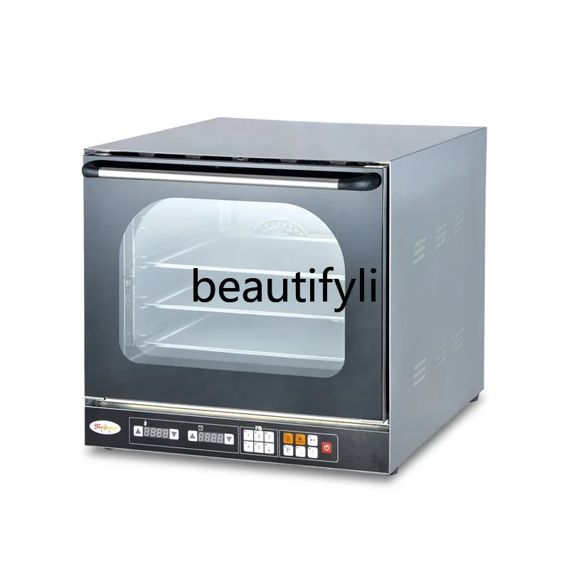 

Full perspective hot air circulation electric oven with spray can be set to timely temperature control menu baking oven