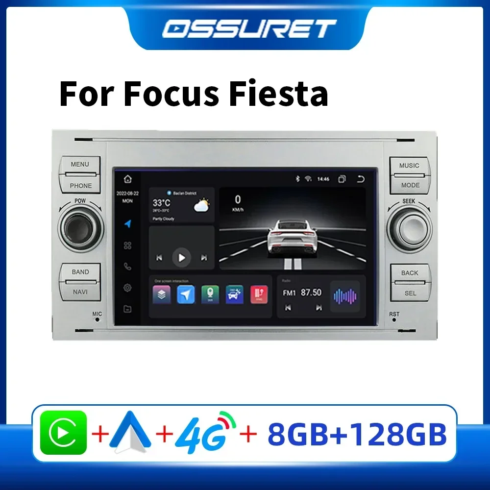 Android Car Radio Multimedia for Ford Focus 2 Mondeo S-max C MAX Galaxy Fiesta Kuga Transit Fusion Connect Autoradio Carplay GPS