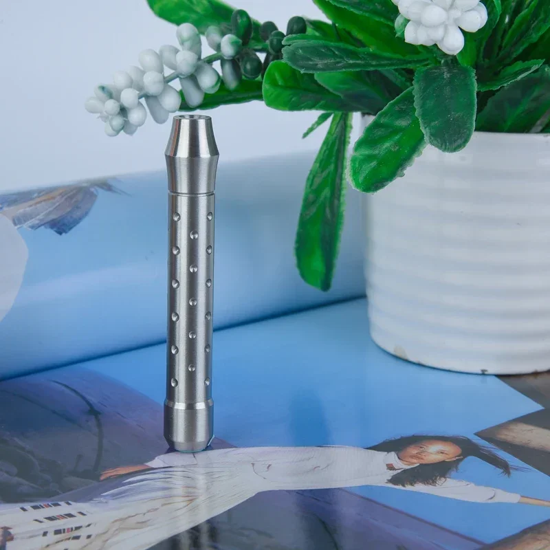 Mango de afeitar de seguridad de acero inoxidable YAQI para hombres, mango de 80MM de longitud y mango de 11-12MM de diámetro, mango de afeitar ligero, nuevo