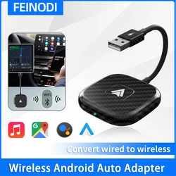 Adaptateur sans fil Android Auto pour voitures AA, Dongle pour téléphone Android, conversion filaire en WiFi sans fil 5Ghz