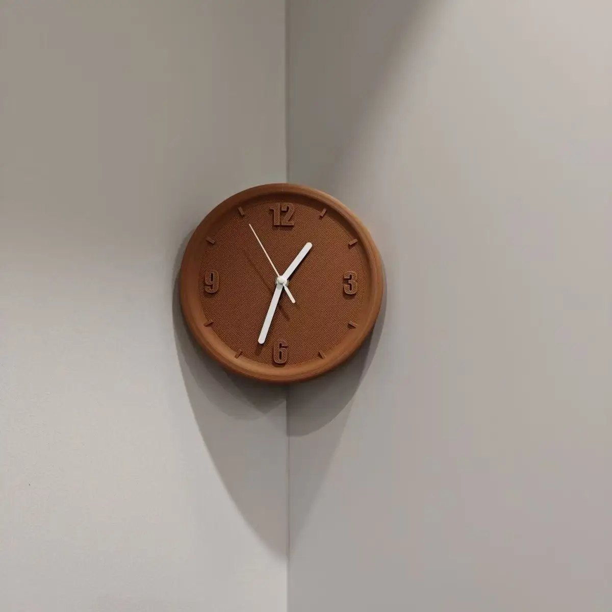 Living room simple silent wall clock wall technology sense art decoration cover hole