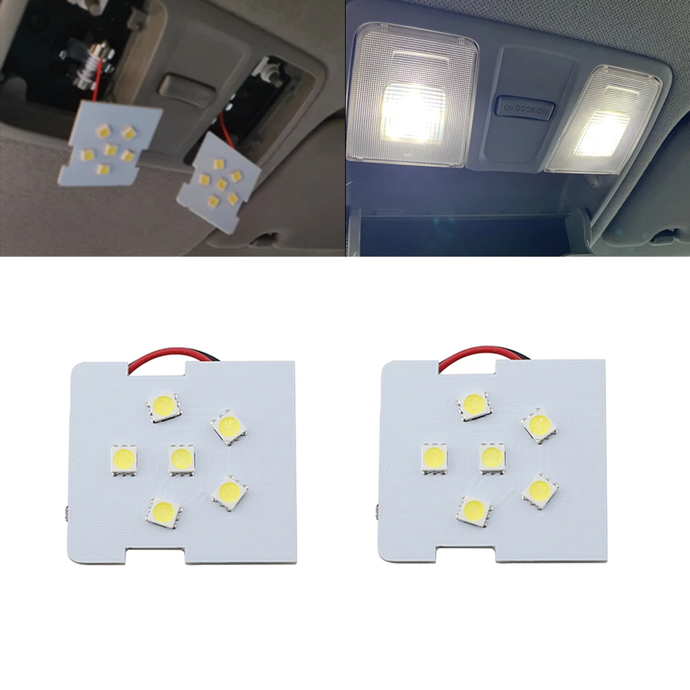 3pcs! White LED Auto Car Reading Interior Light Panel Dome Lamp For KIA RIO K2 2006-2017/Hyundai Solaris Accent