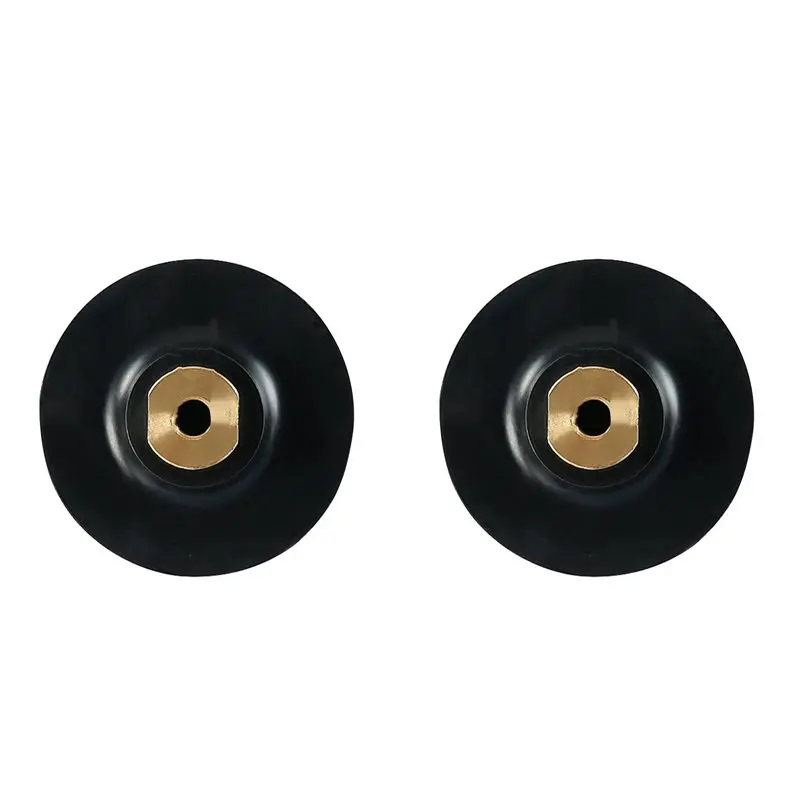 

【ELECTRONIC-ACCESSORIES】2X Rubber Backing Pad Polishing Grinding Disc Holder For Angle Grinder M10 Abrasive Self-Adhesive 3In
