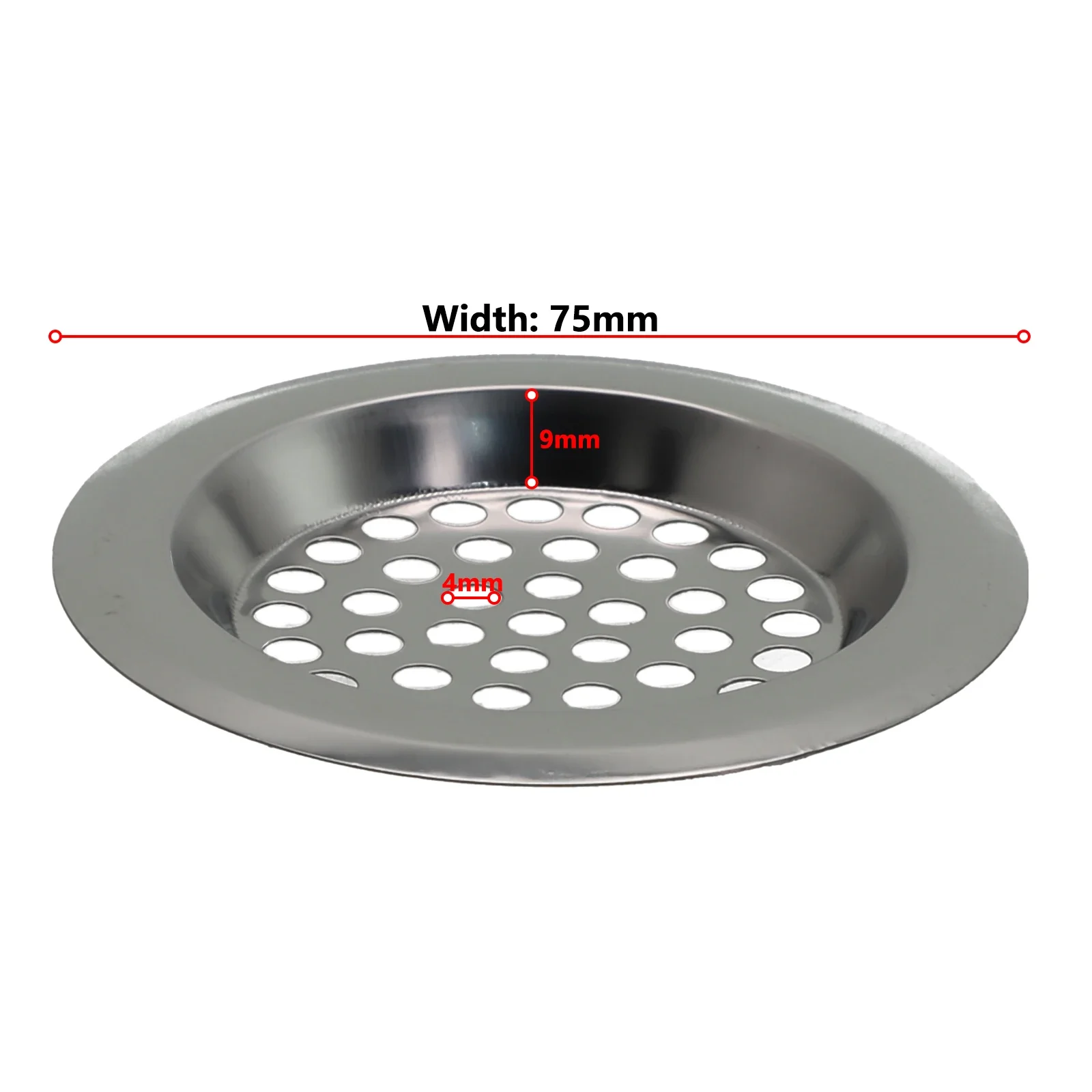 Antiblocking Practical Kitchen Sink Strainer Filter Drain Net Stainless Steel Strainer 60mm Hair Hole Filter Sewer