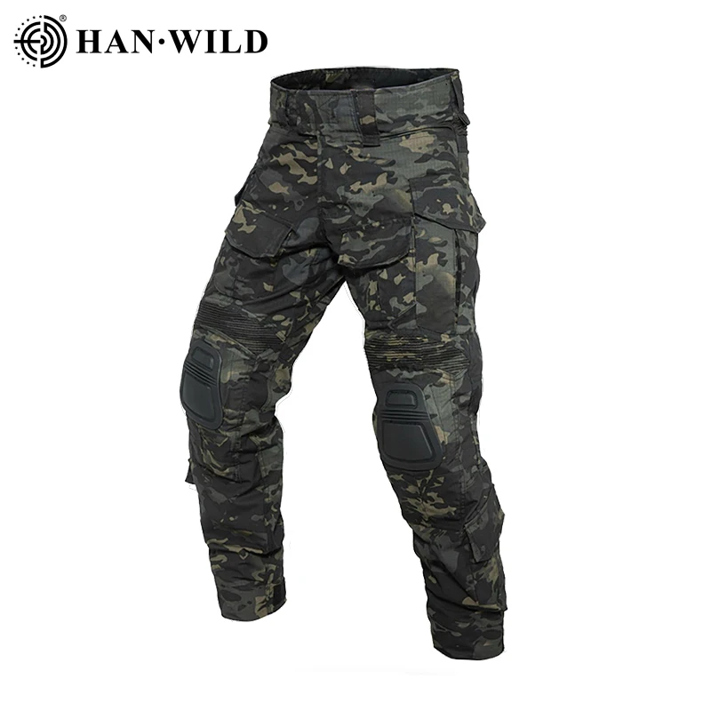 Casual Cargo Pants Combat Pants with Pads Airsoft Tactical Pant US Camouflage Gen3 Outfit Trekking Hunting Clothes