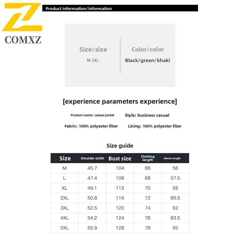 COMXZ Men Jacket Light Luxury Business Office Casual Stand Collar Thin Golf Sport Outdoor Hiking Travel Coat Windbreaker Jackets