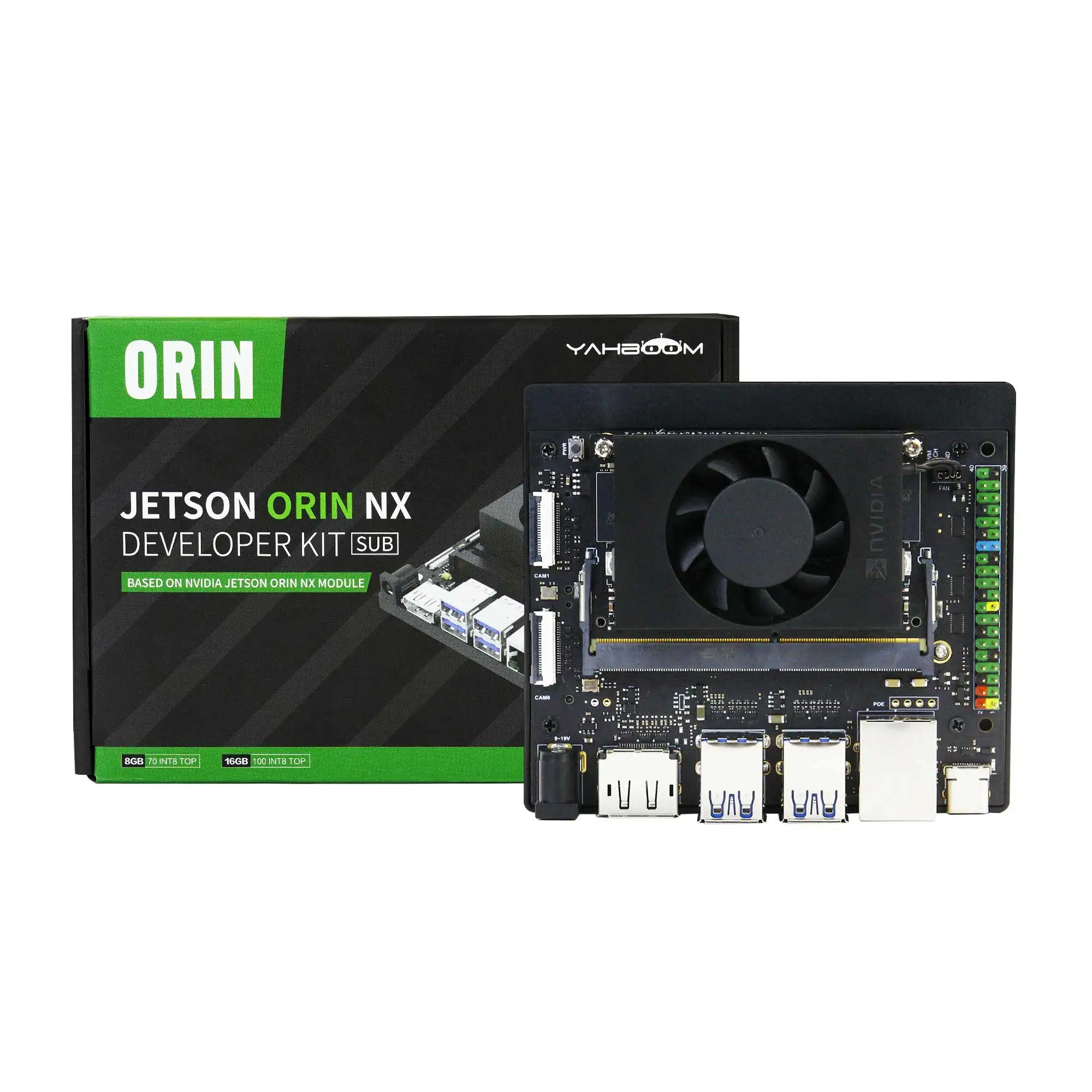 Jetson Orin NX Developer Kit con modulo Core ufficiale NVIDIA 8 g16g RAM e SSD 256G con yolov5 jetpack5.1.1 processo di immagine profonda