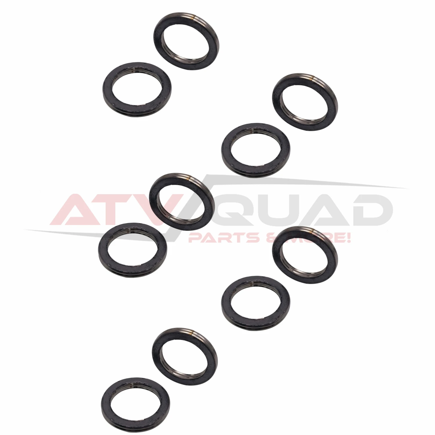 

10PCS Exhaust Pipe Gasket for Linhai 260 300 E2 300 T3b EFI 370 PROMAX T3b 400 E2 400 E4 400 2B IRS 420 PROMAX T3b M750L 23403