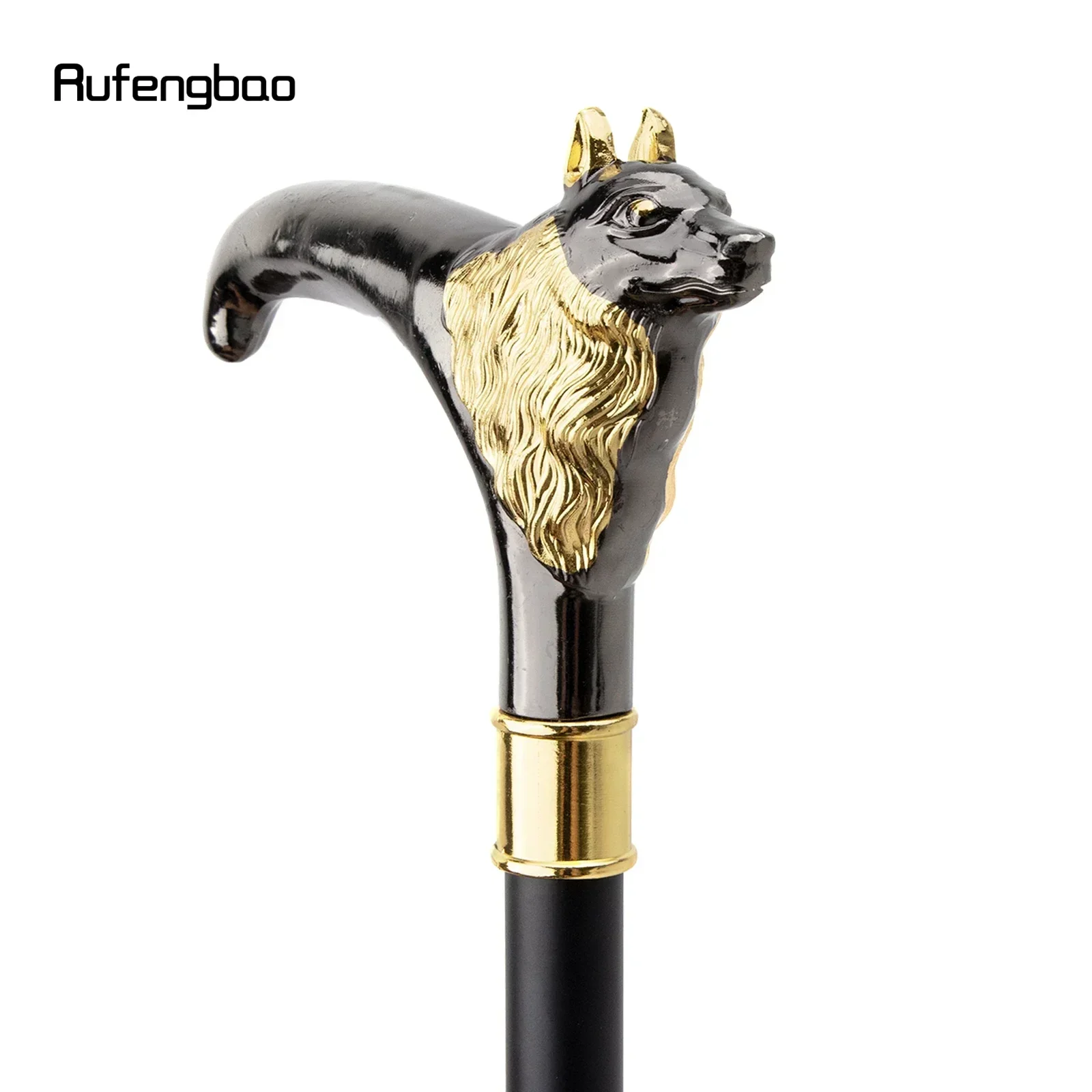 Золотая, черная роскошная модная трость с изображением лисы и животных, декоративная винтажная декоративная палка для косплея, стимпанка и повседневного использования