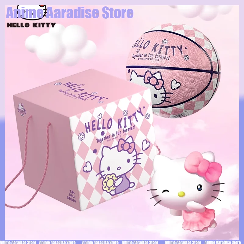 

Kawaii Hello Kitty Sanrio Hello Kitty Kuromi Basketball Gift Box No.7 Basketball Outdoor Basketball Toys Birthday Gift For Girls