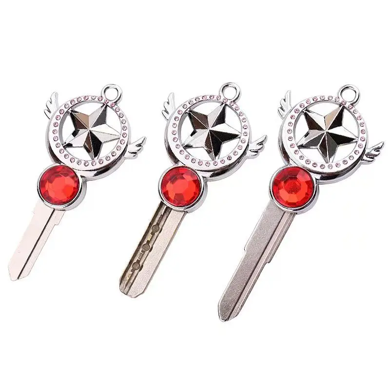 Anime Cardcaptor Sakura Modification Key Handle Requires Manual Polishing of Key Holder DIY Home Key Chain Key Head