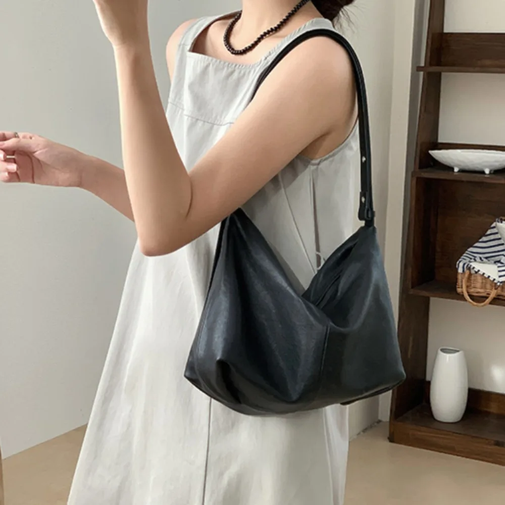 Dermis New Commuter All-match Shop Shoulder Bags Advanced Soft Leather Texture Women Totes Large Capacity Versatile Messenger