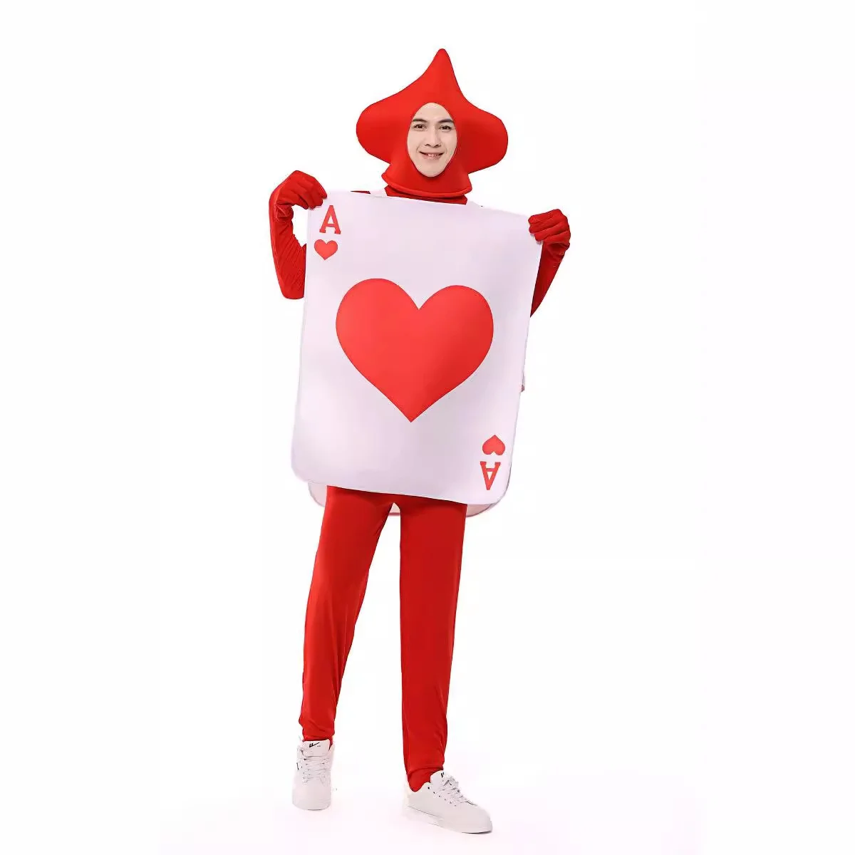 ชุดแสดงบนเวทีอลิซในแดนมหัศจรรย์ โลวีน ชุดสูทหัวใจสีแดง เสื้อผ้าจีนโบราณสำหรับผู้หญิง ชุดแสดงบนเวที